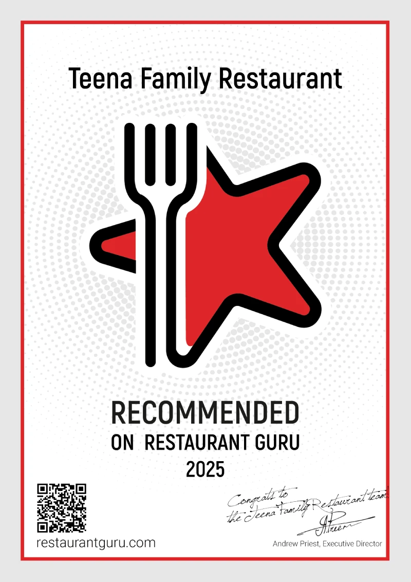Recommended by restaurant Guru